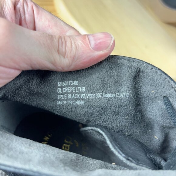 GAP San Francisco Boots Womens Size 10 Black Leather Crepe Sole Chunky Platform - Picture 8 of 9